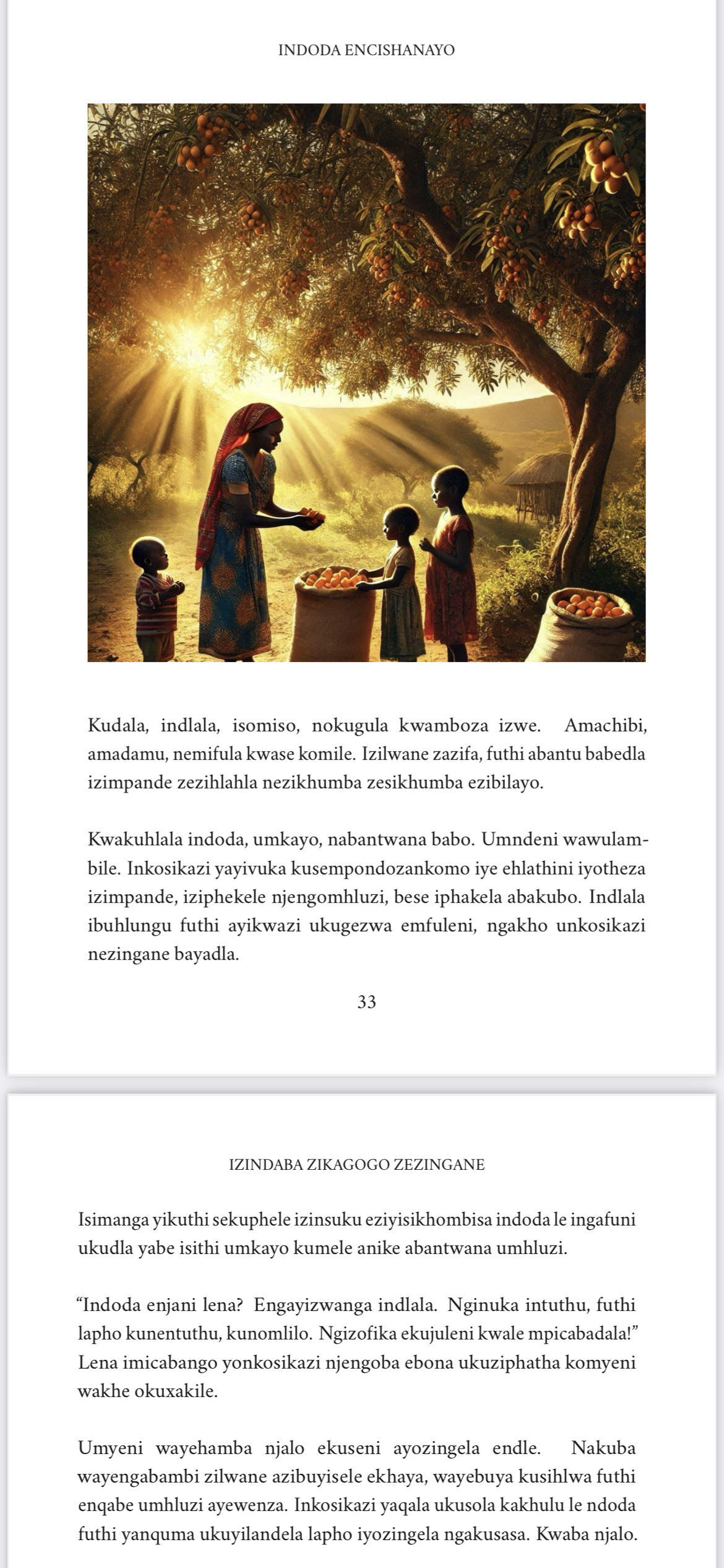 ISIZULU -Izindaba zikagogo zezingane