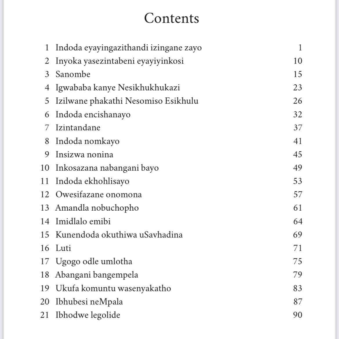 ISIZULU -Izindaba zikagogo zezingane