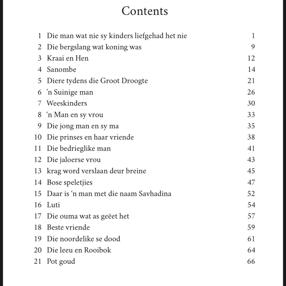 AFRIKAANS - Ouma se stories vir kinders