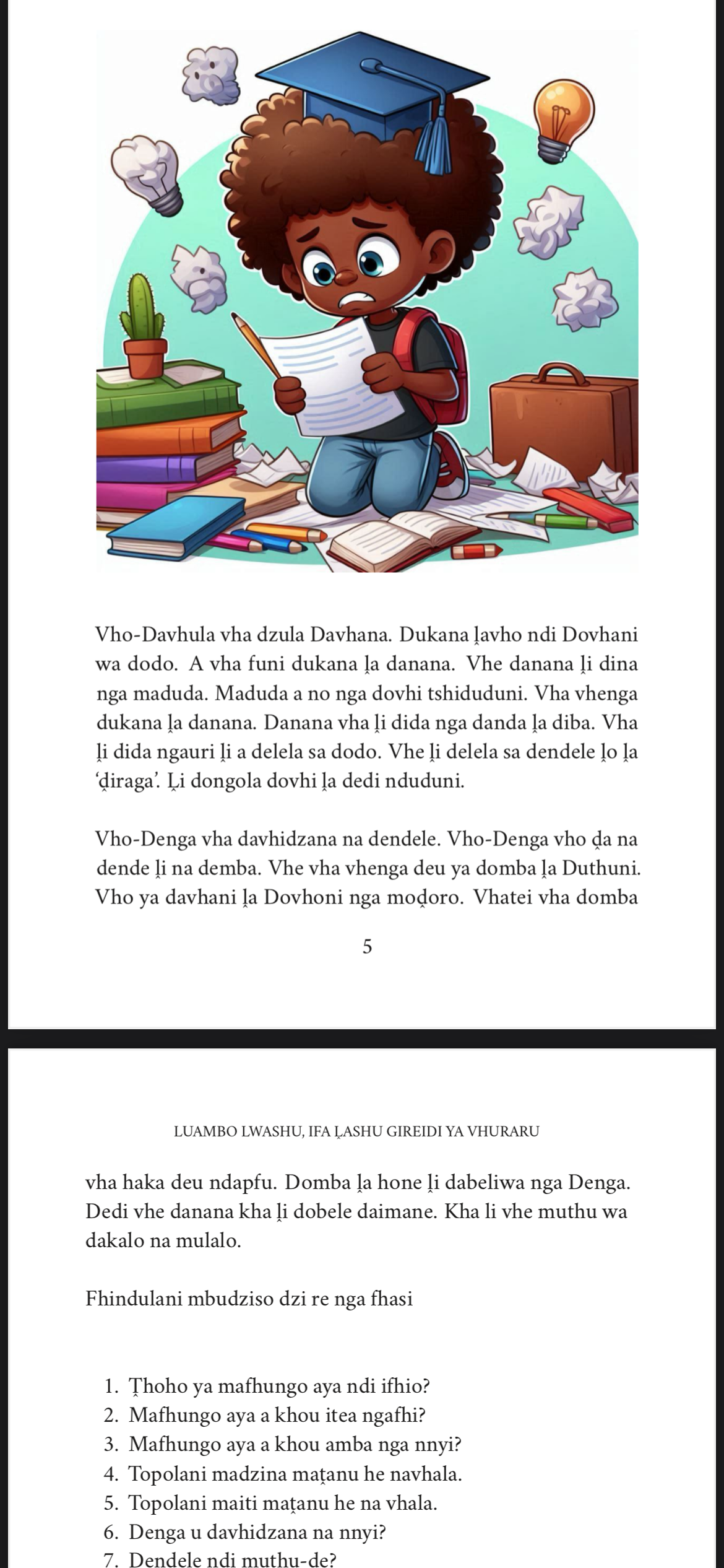 Luambo Lwashu, Ifa Ḽashu Gireidi 5