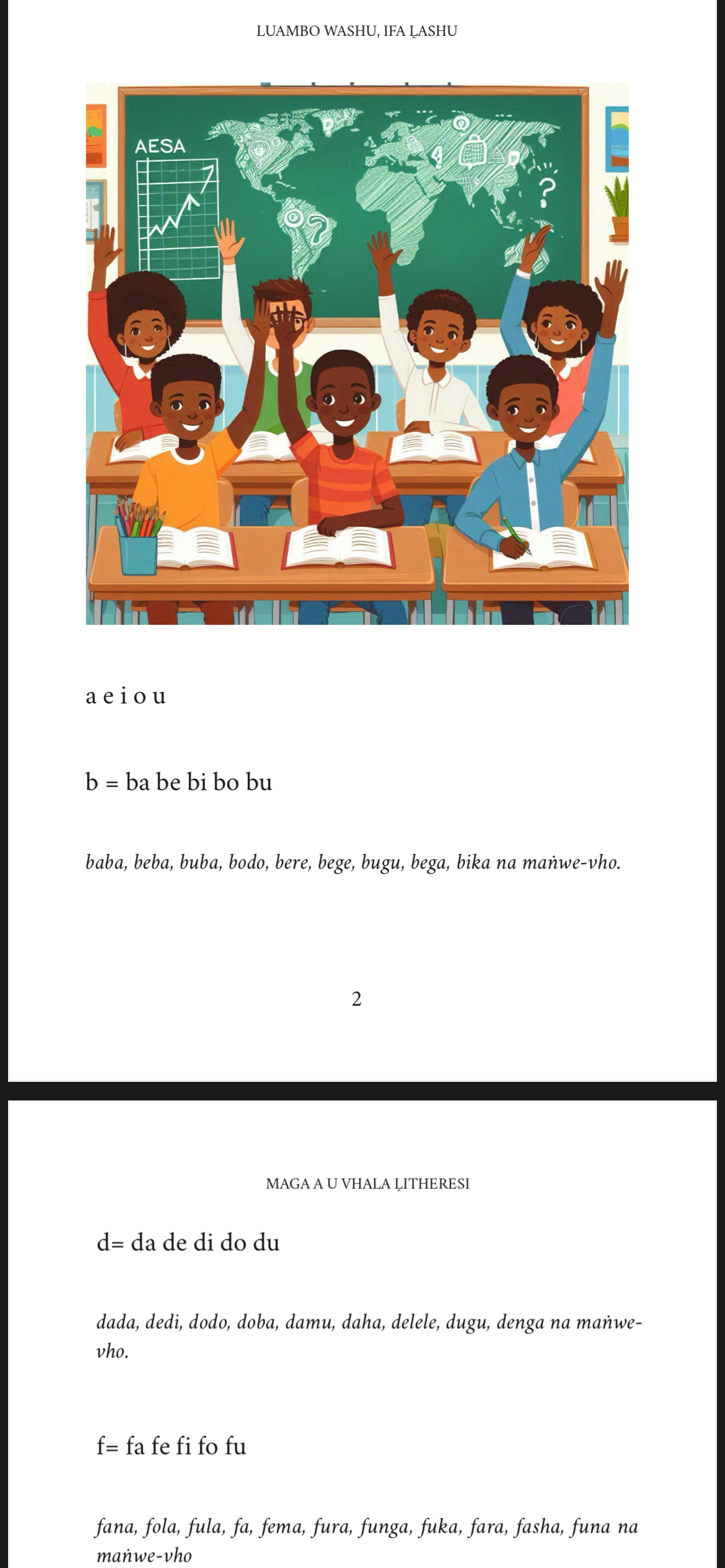 Luambo Lwashu, Ifa Ḽashu Gireidi 1