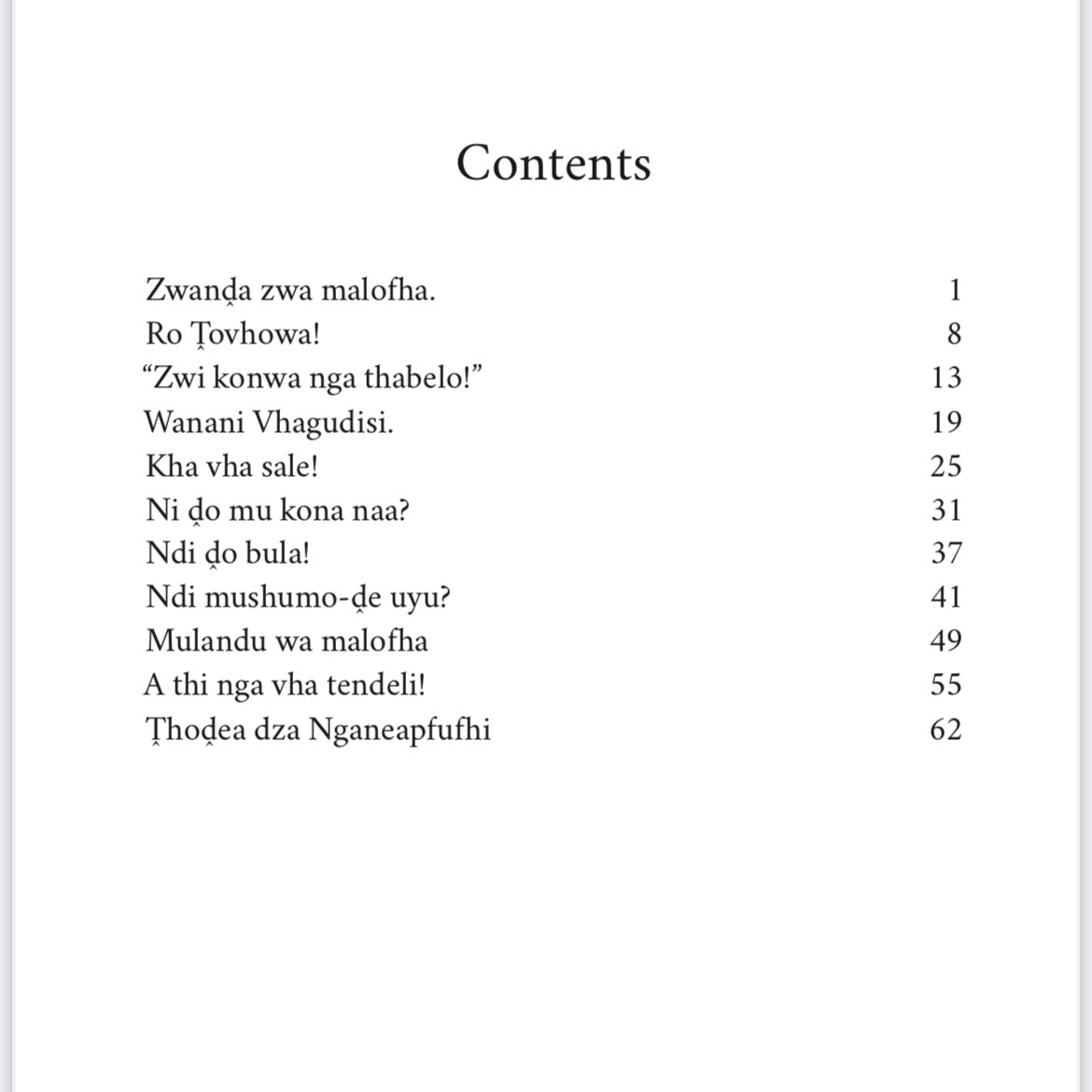 Zwanḓa Zwa Malofha