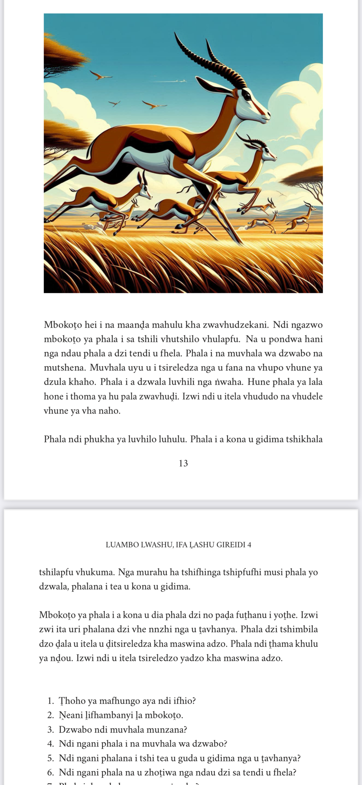 Luambo Lwashu, Ifa Ḽashu Gireidi 4