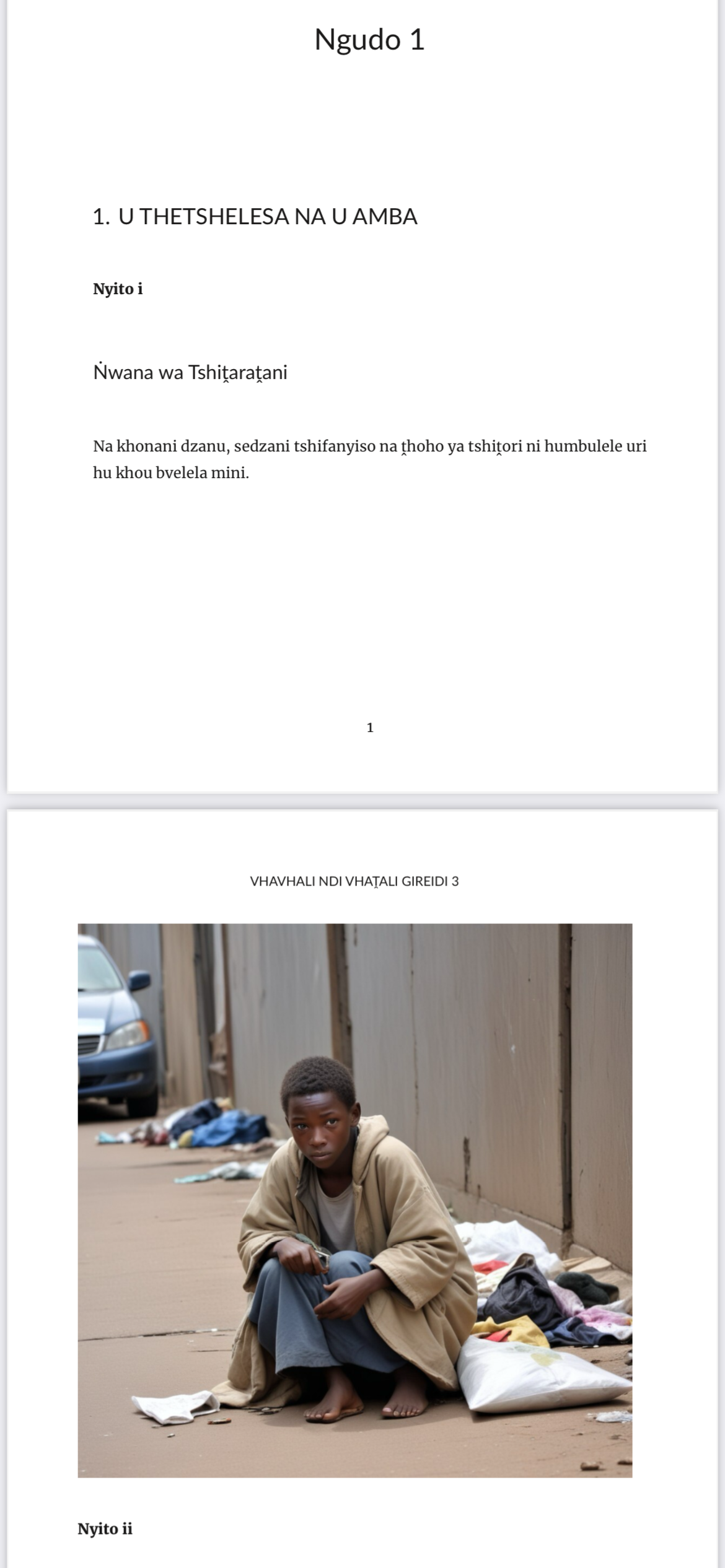 Vhavhali ndi Vhaṱali Gireidi 3