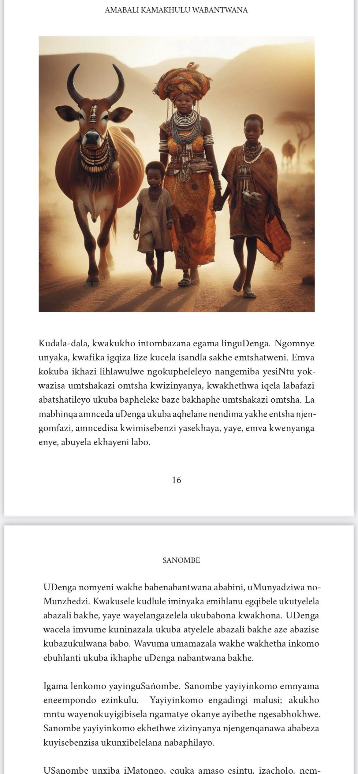 ISIXHOSA - Amabali kaMakhulu wabantwana