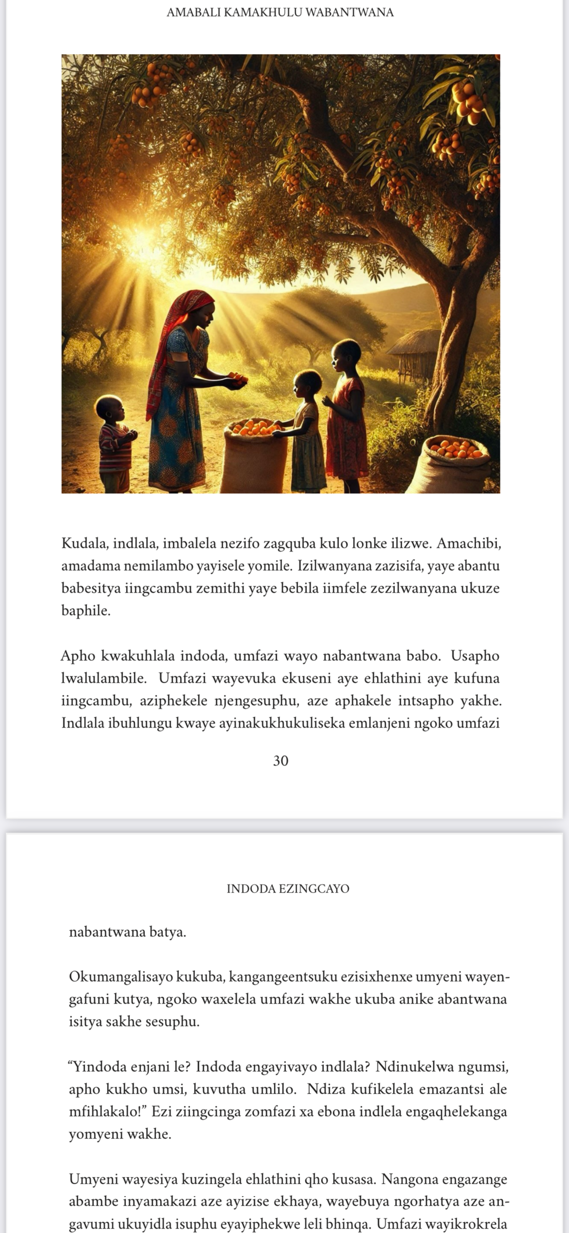 ISIXHOSA - Amabali kaMakhulu wabantwana