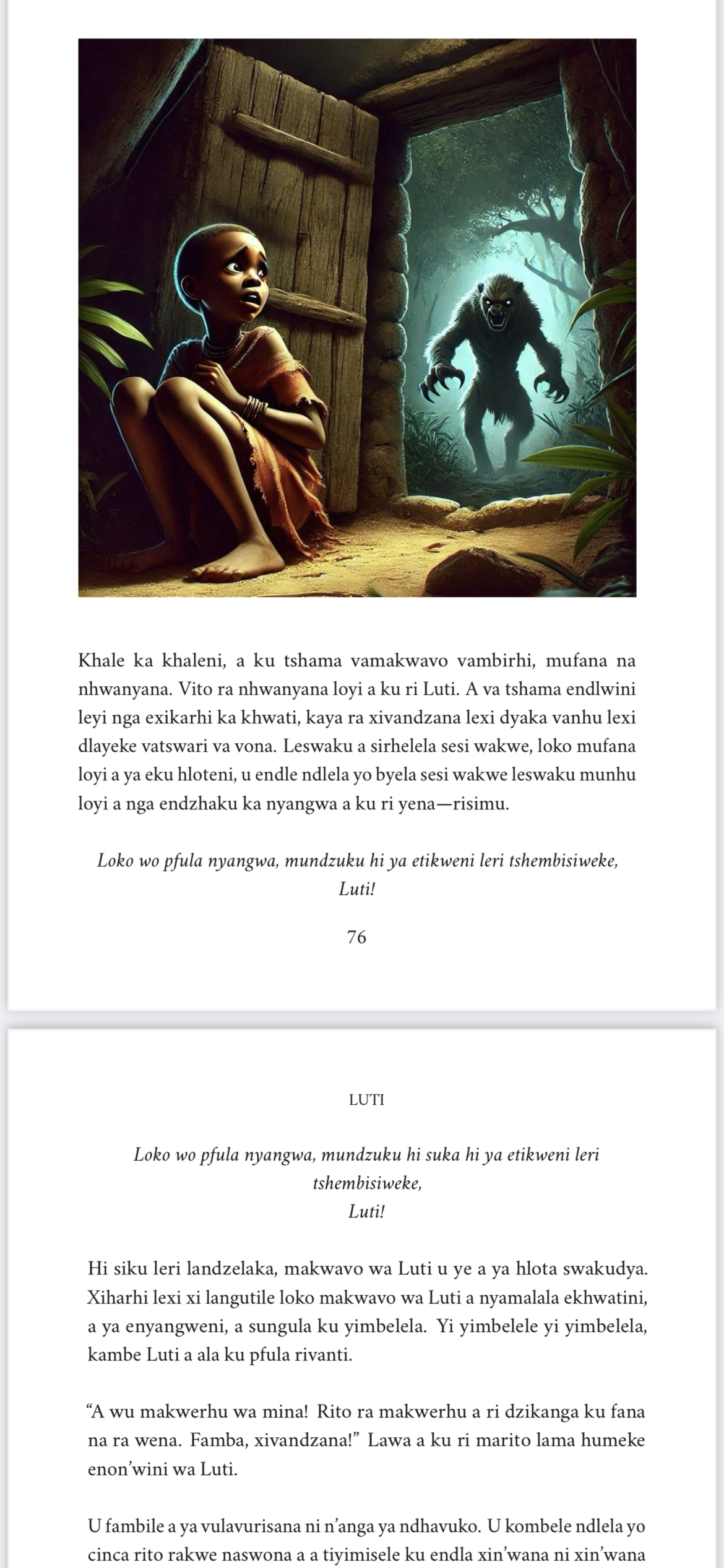 XITSONGA - Switori swa kokwa wa xisati swa vana