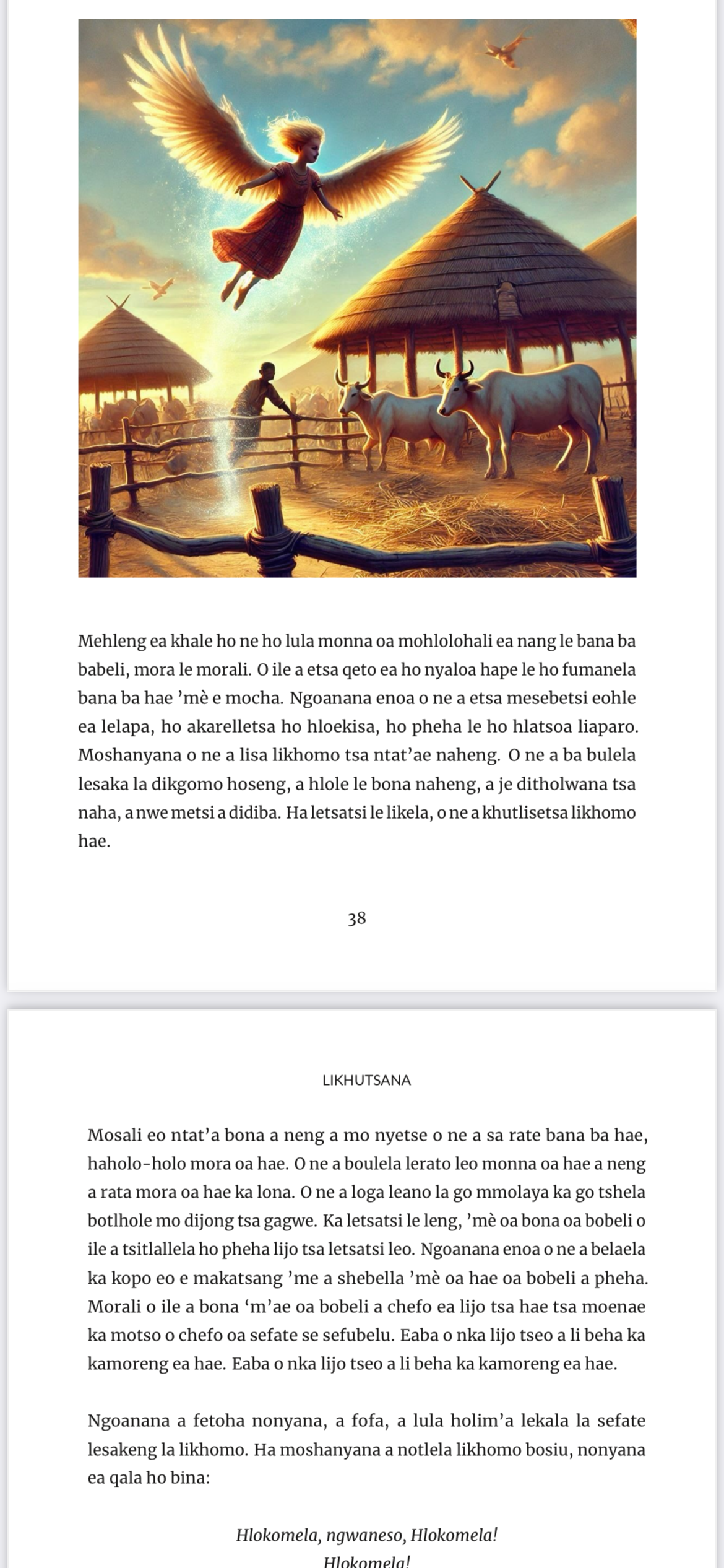 SESOTHO - Nkhono lipale tsa bana